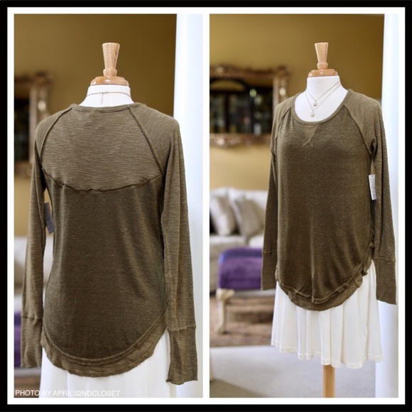 FREE PEOPLE LONG SLEEVE KNIT TUNIC PULLOVER TOP - Picture 4 of 8